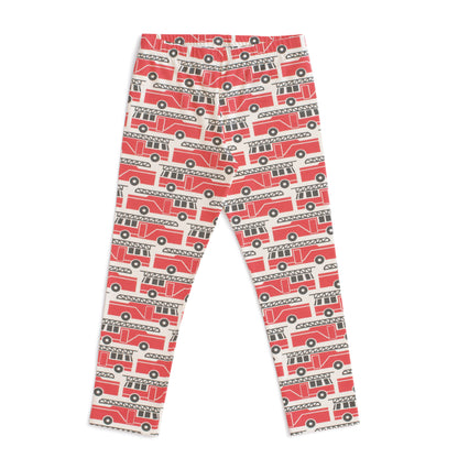Leggings - Firetrucks Red