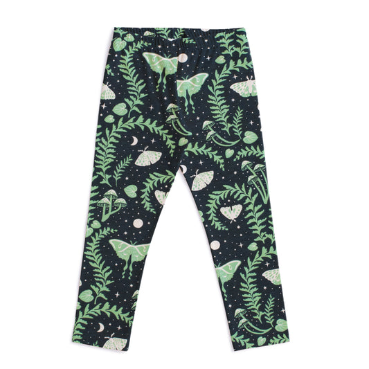 Baby Leggings - Luna Moths Night Sky