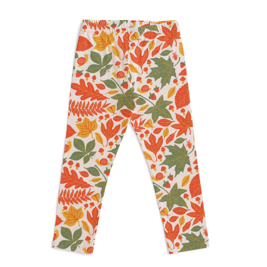 Baby Leggings - Leaves Yellow & Green
