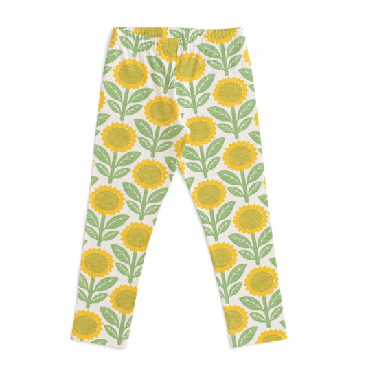 Leggings - Sunflowers Green