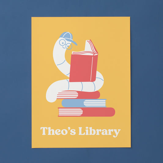 Customized Wall Art - Bookworm