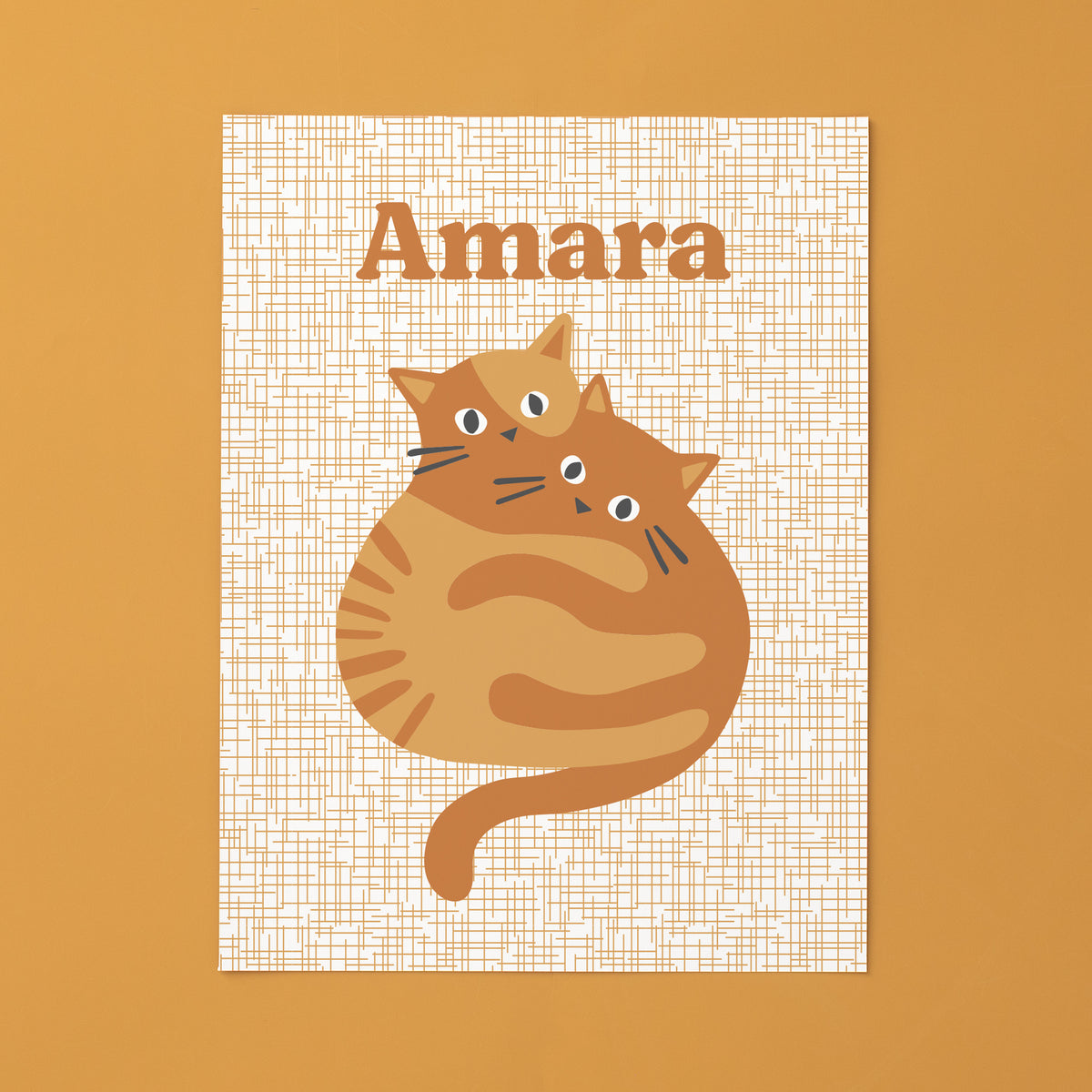 Customized Wall Art - Cat Friends