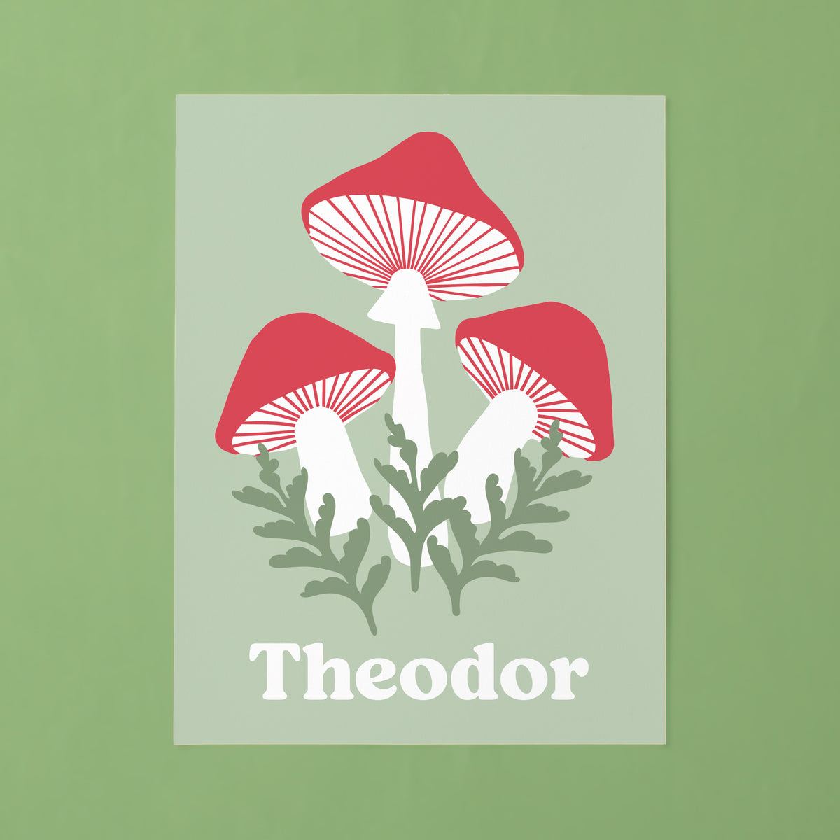 Customized Wall Art - Toadstool Trio