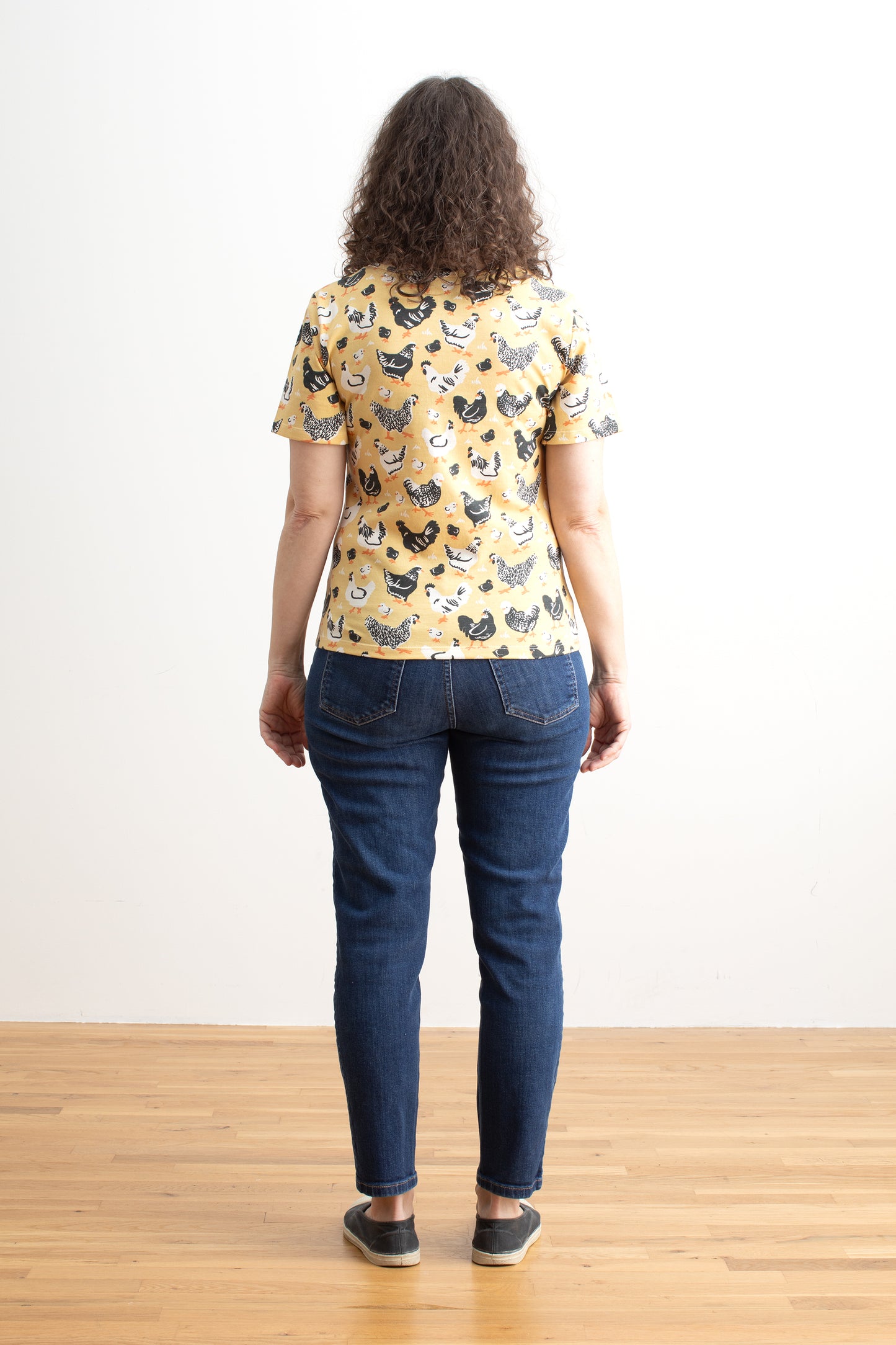 Austin Top - Chicken Family Yellow