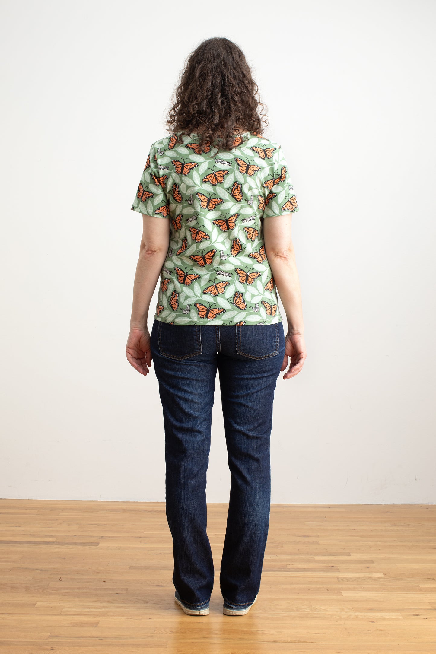 Austin Top - Monarchs Dark Green