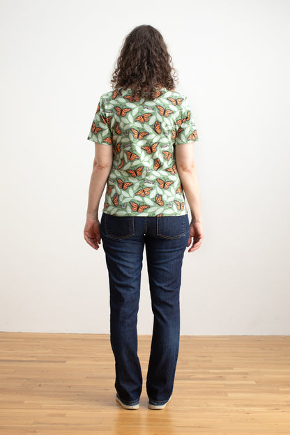 Austin Top - Monarchs Dark Green