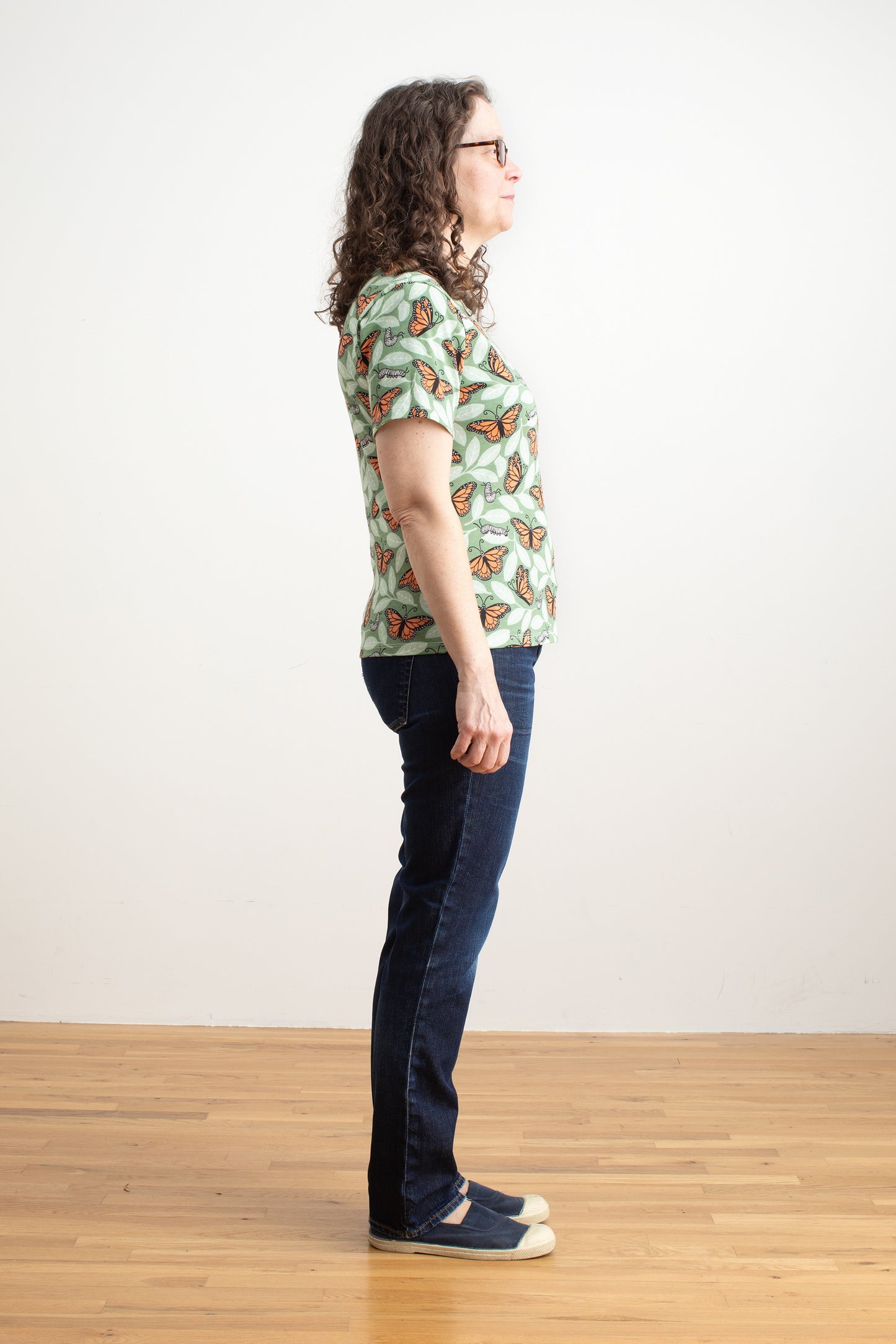 Austin Top - Monarchs Dark Green