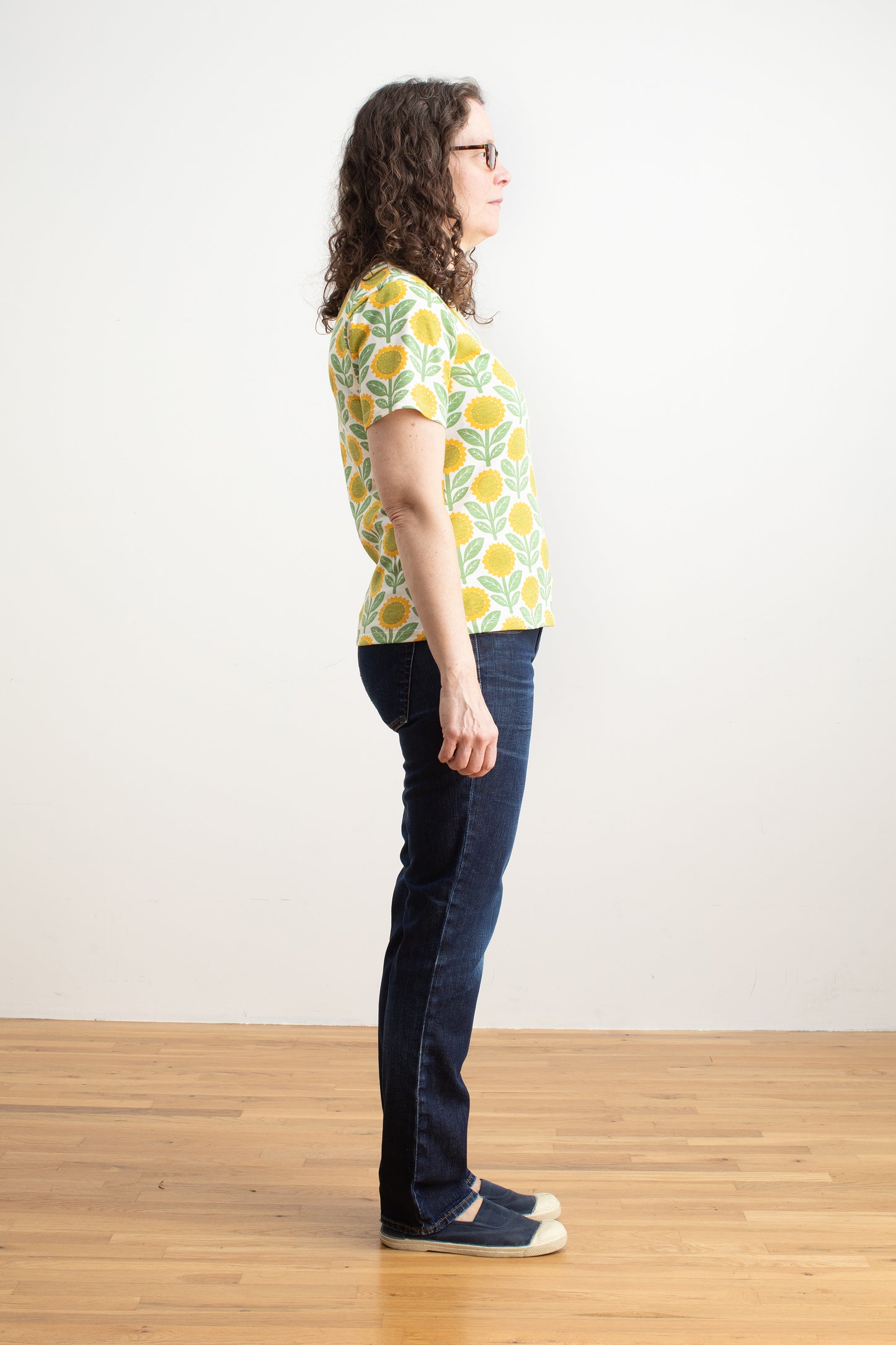 Austin Top - Sunflowers Green