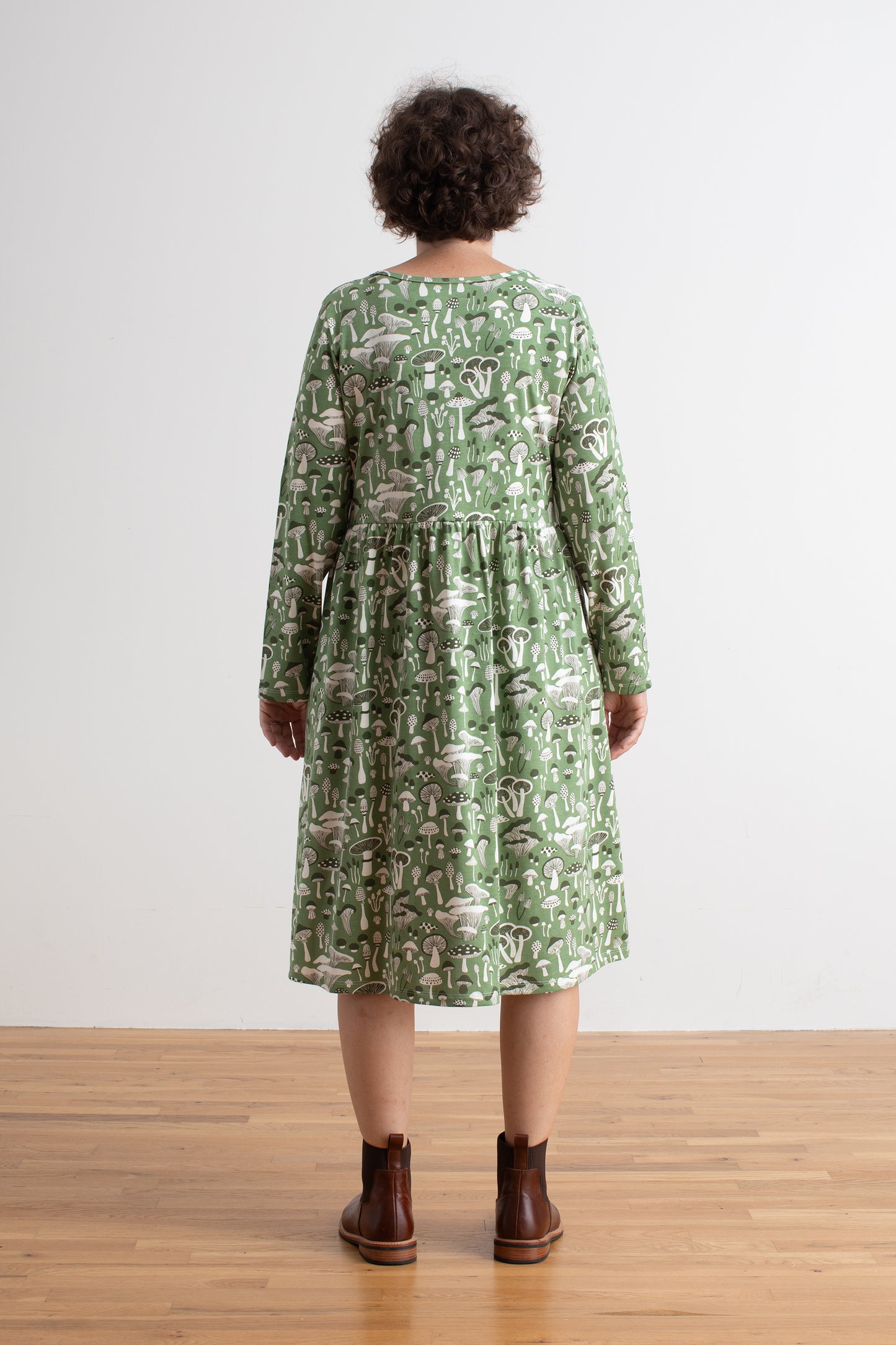 Women's Copenhagen Dress - Fungi Green