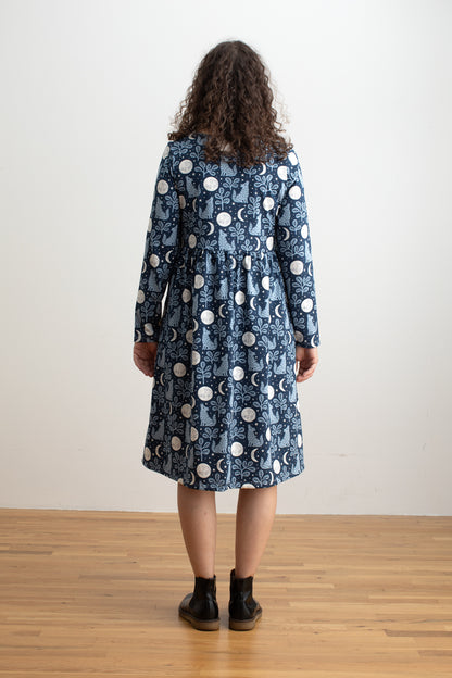 Copenhagen Dress - Wolves Navy