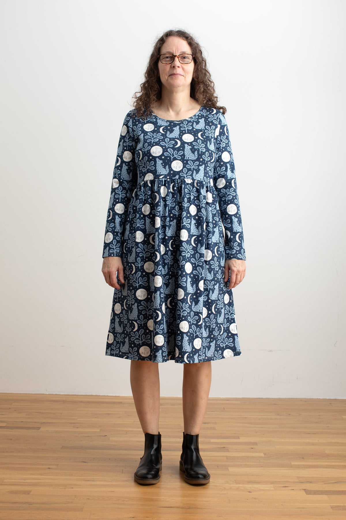 Copenhagen Dress - Wolves Navy