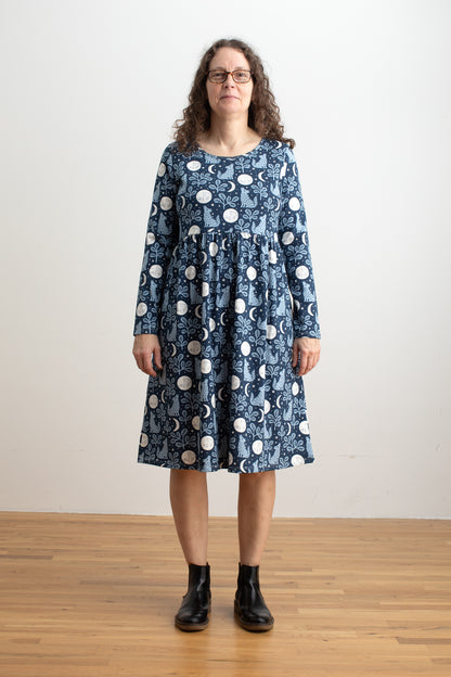 Copenhagen Dress - Wolves Navy