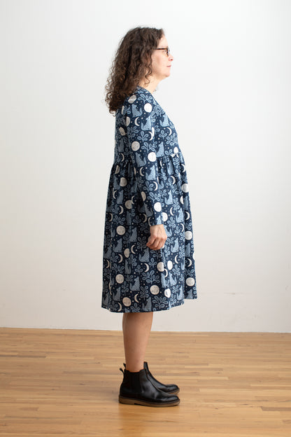 Copenhagen Dress - Wolves Navy