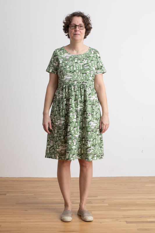 Women's Stockholm Dress - Fungi Green