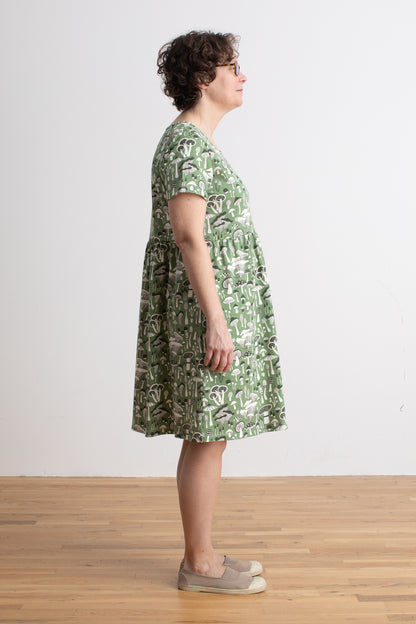 Women's Stockholm Dress - Fungi Green