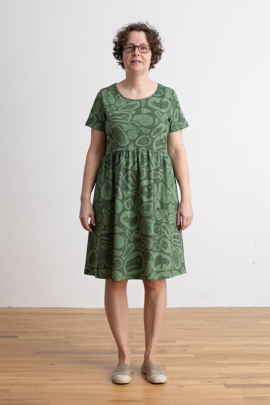 Women's Stockholm Dress - Fossils Green