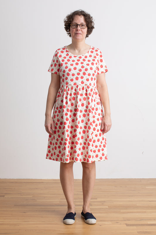 Women's Stockholm Dress - Raspberries Natural