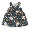 Alna Baby Dress - Art Supplies Night Sky