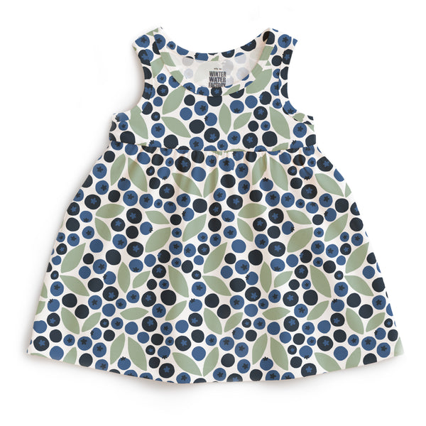 Alna Baby Dress - Berries Blue & Green