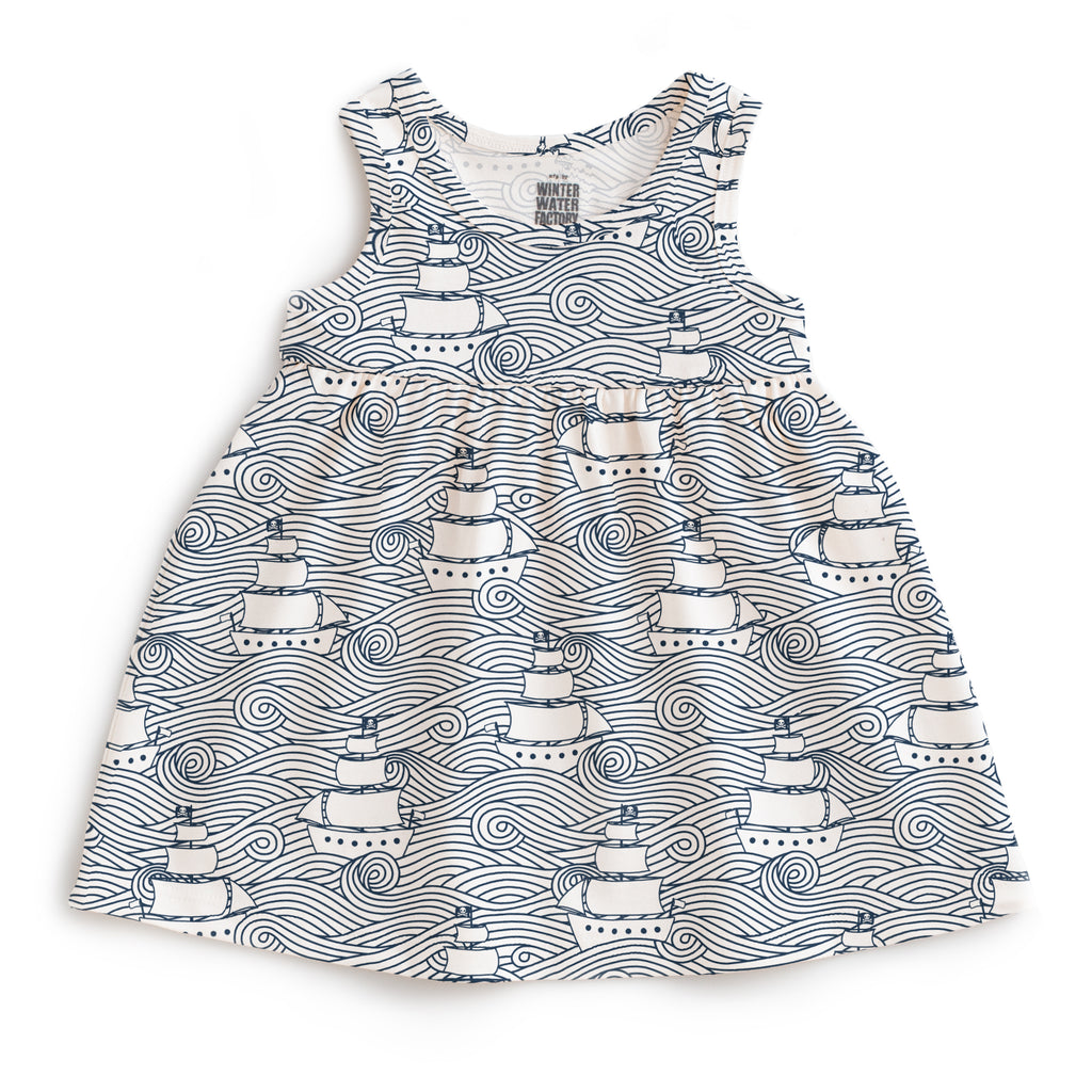 Alna Baby Dress - High Seas Navy