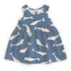 Alna Baby Dress - Narwhals Blue