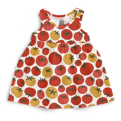 Alna Baby Dress - Tomatoes Red & Yellow