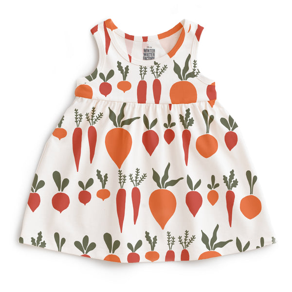 Alna Baby Dress - Root Vegetables Natural