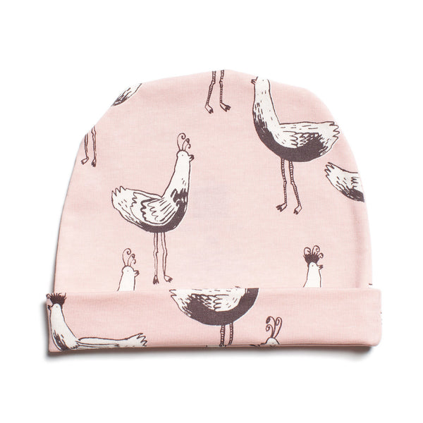 Baby Hat - Bird Parade Pink