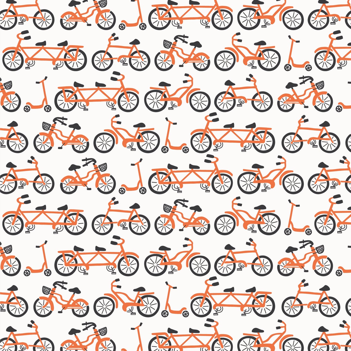 Summer Romper - Bikes Orange