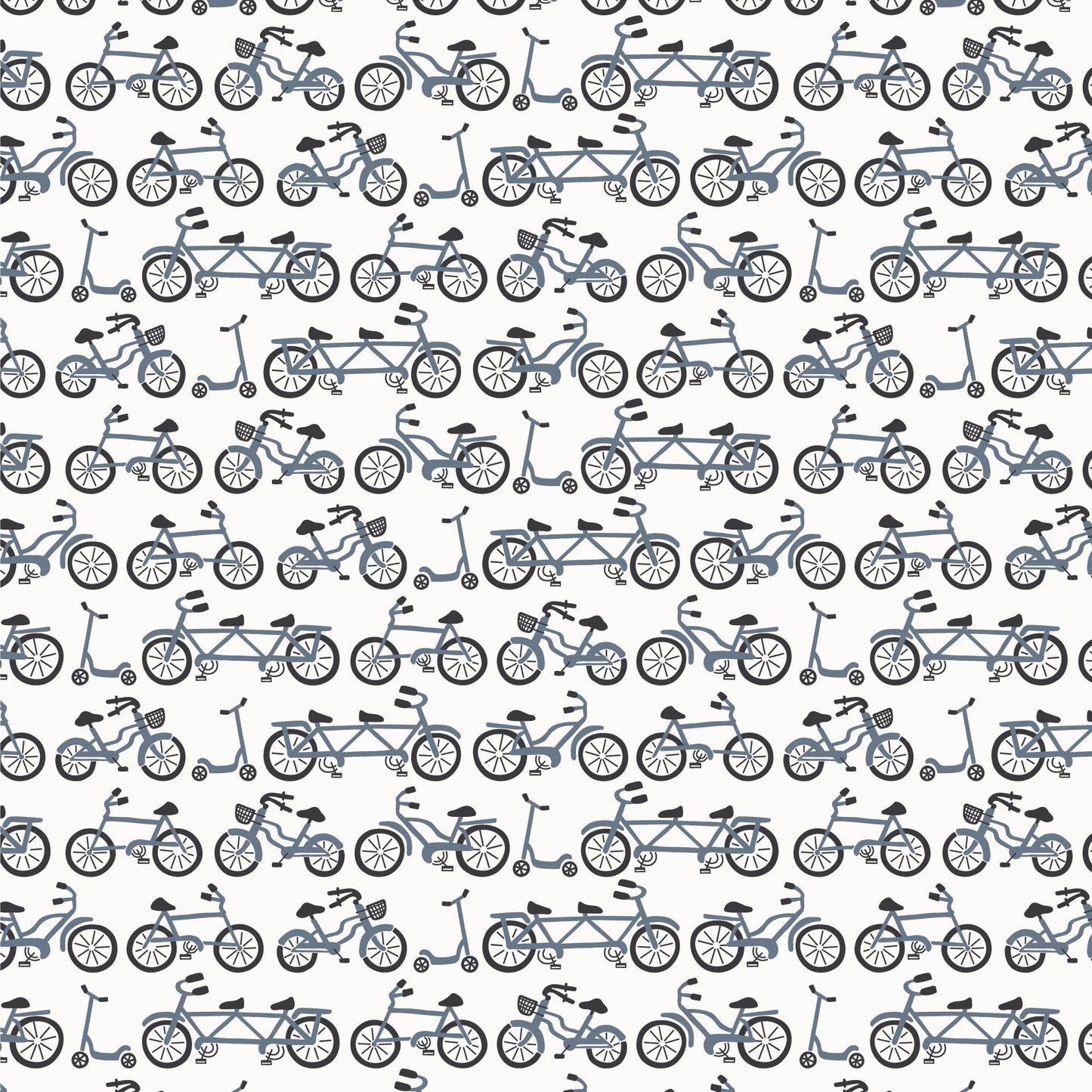 Bubble Romper - Bikes Slate Blue