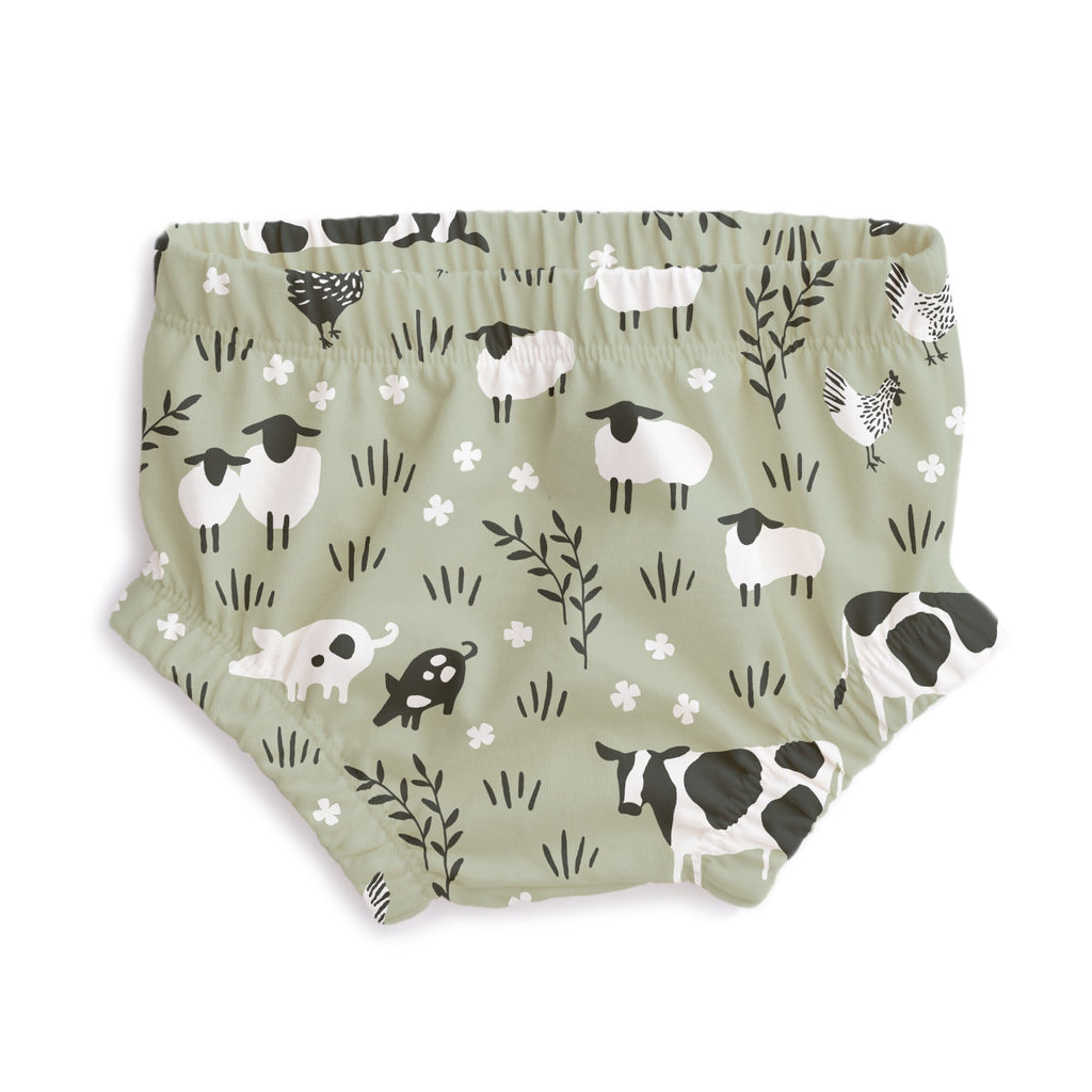 Bloomers - Farm Animals Pale Green