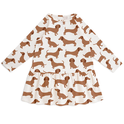 Chicago Dress - Dachshunds Brown