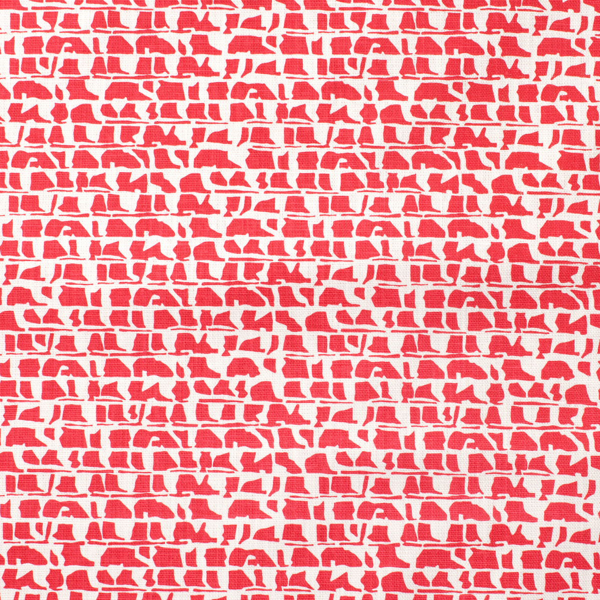 Belgian Linen - Corrugated Red