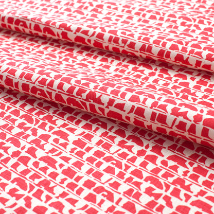 Belgian Linen - Corrugated Red