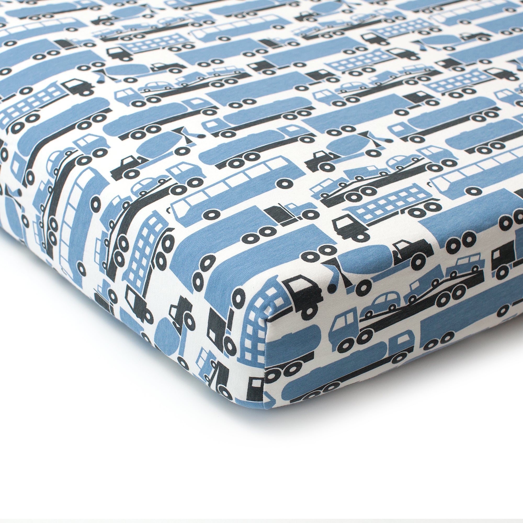 Fitted Crib Sheet - Big Rigs