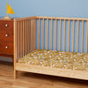Fitted Crib Sheet - Musical Instruments Ochre