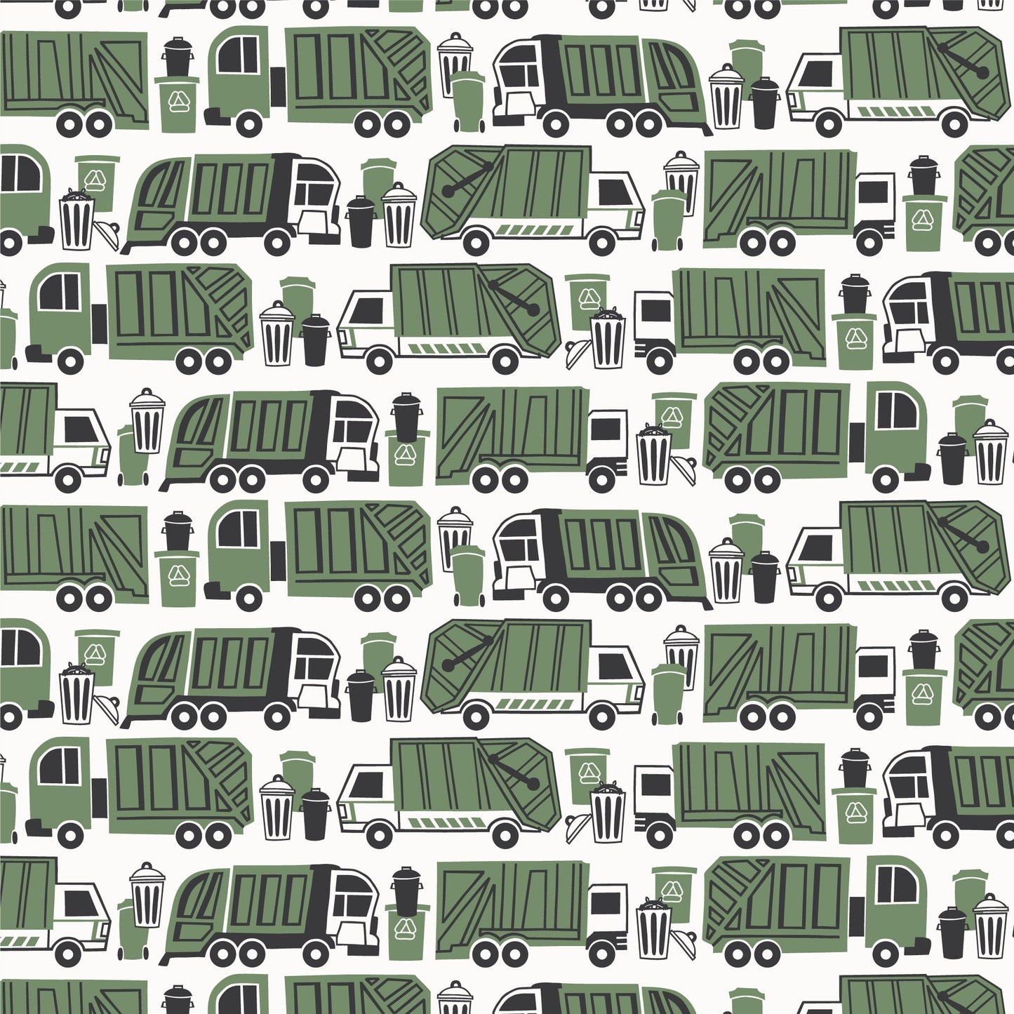 Valencia Dress - Garbage & Recycling Green