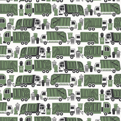 Valencia Dress - Garbage & Recycling Green