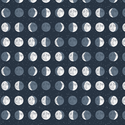 French Terry Blanket - Moons Night Sky