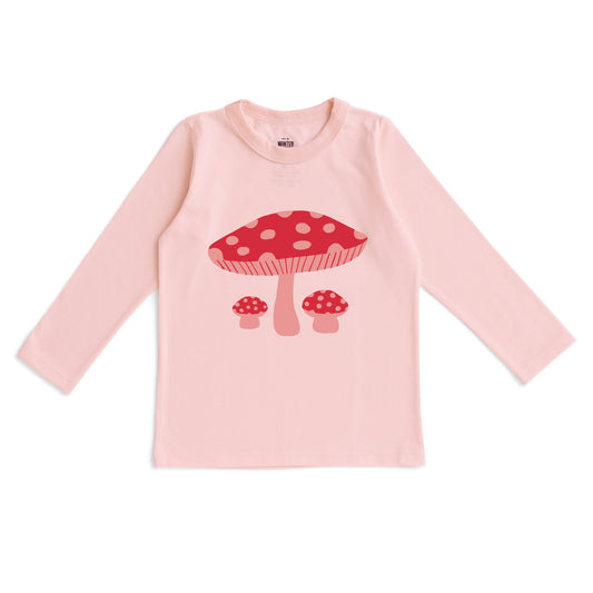 Long-Sleeve GRAPHIC Tee - Toadstools Pink