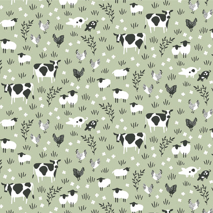 Bloomers - Farm Animals Pale Green