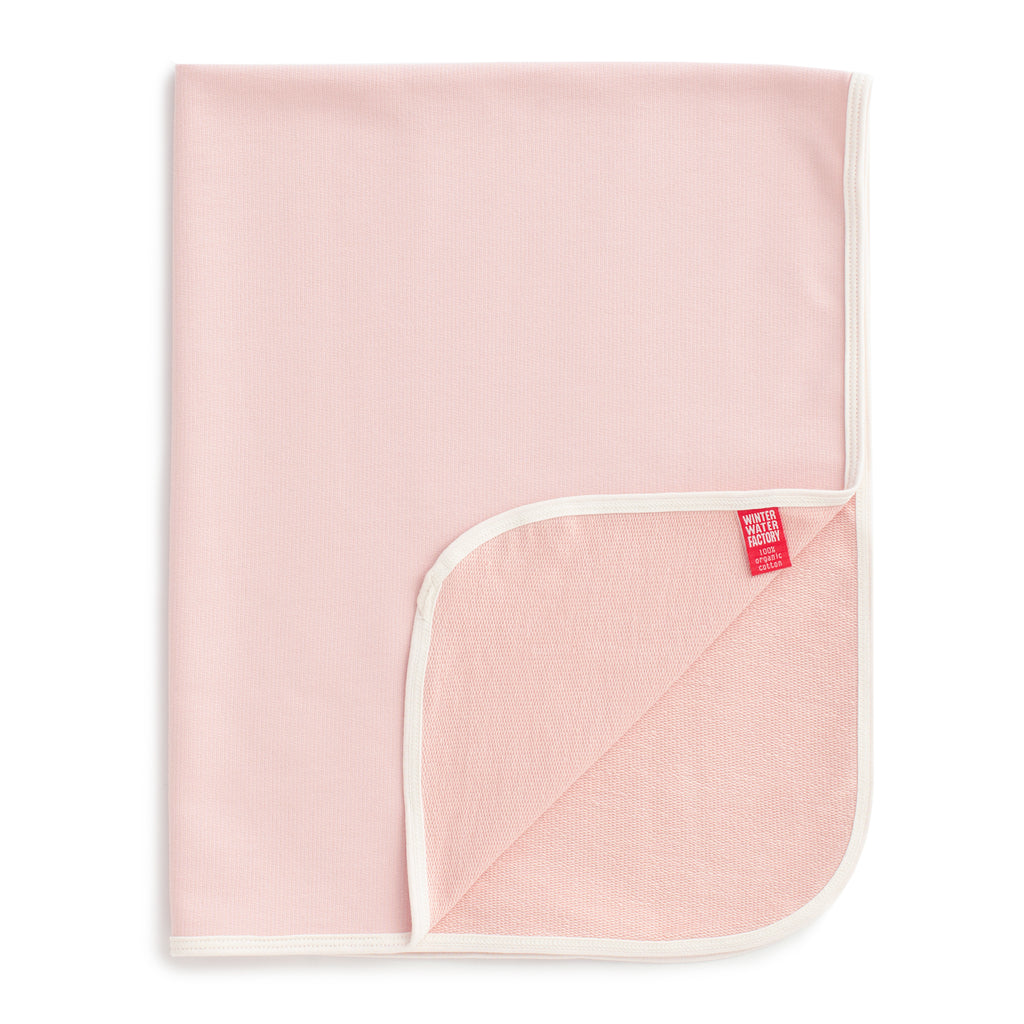 French Terry Blanket - Solid Pink