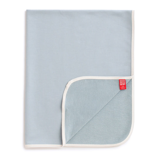 French Terry Blanket - Solid Pale Blue