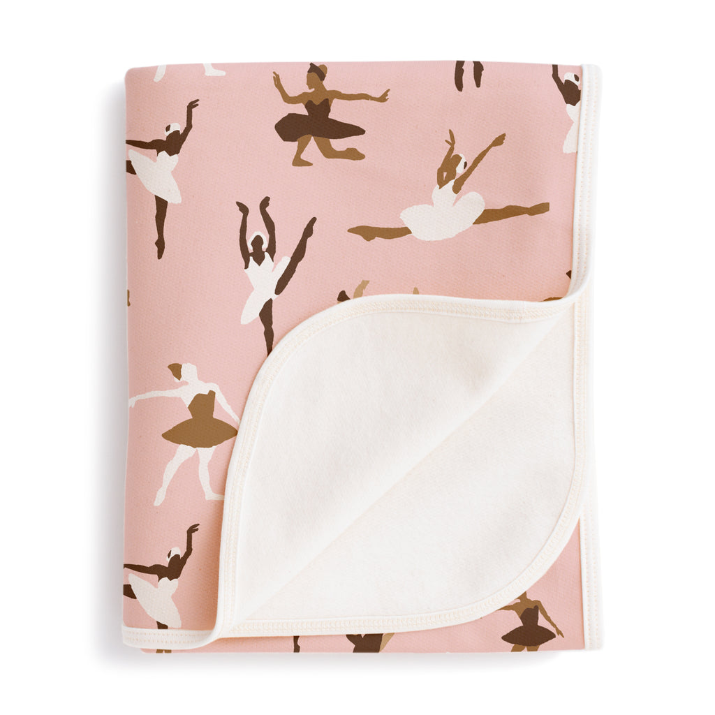 French Terry Blanket - Ballet Pink