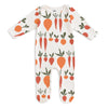 Footed Romper - Root Vegetables Natural