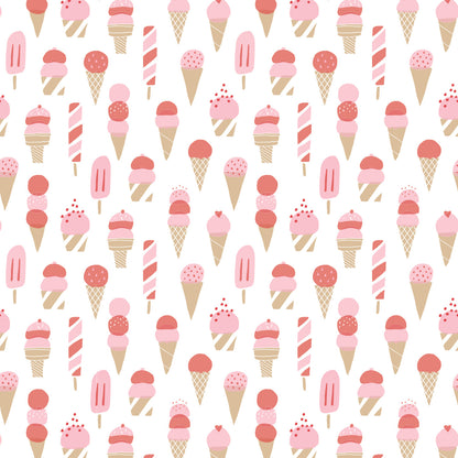 Summer Romper - Ice Cream Red & Pink