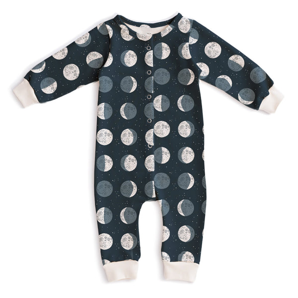 French Terry Jumpsuit - Moons Night Sky