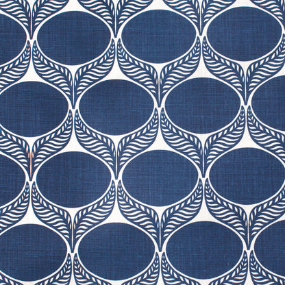 Belgian Linen Pillow Case - June Leaf Navy