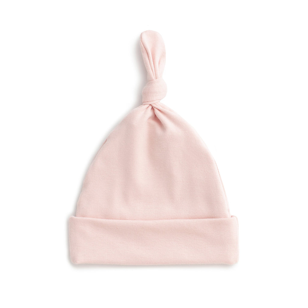 Knotted Baby Hat - Solid Pink