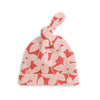 Knotted Baby Hat - Pinwheel Flowers Pink